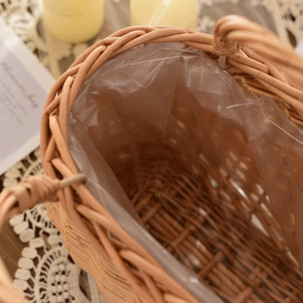Flower Girl Flower Basket Scattered Small Flower Basket Rustic Portable Flower Basket Ornament European