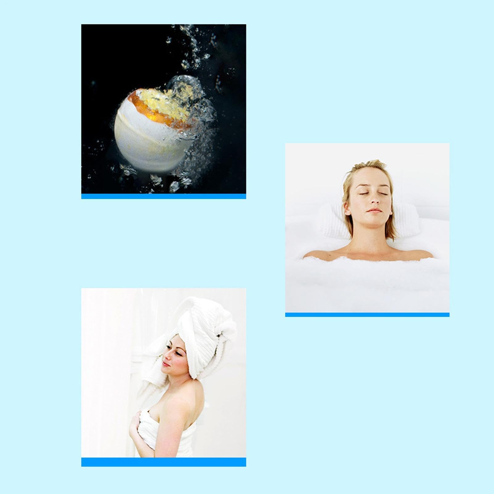 Badekugeln mit Spielzeug für den Innenbereich, 15-teilig, Motiv: Kaninchen, Dusche, Set mit Sprudelprodukten für die Dusche – für Jungen und Mädchen Sommer Reise Badezimmer Toilette Hotel Maison