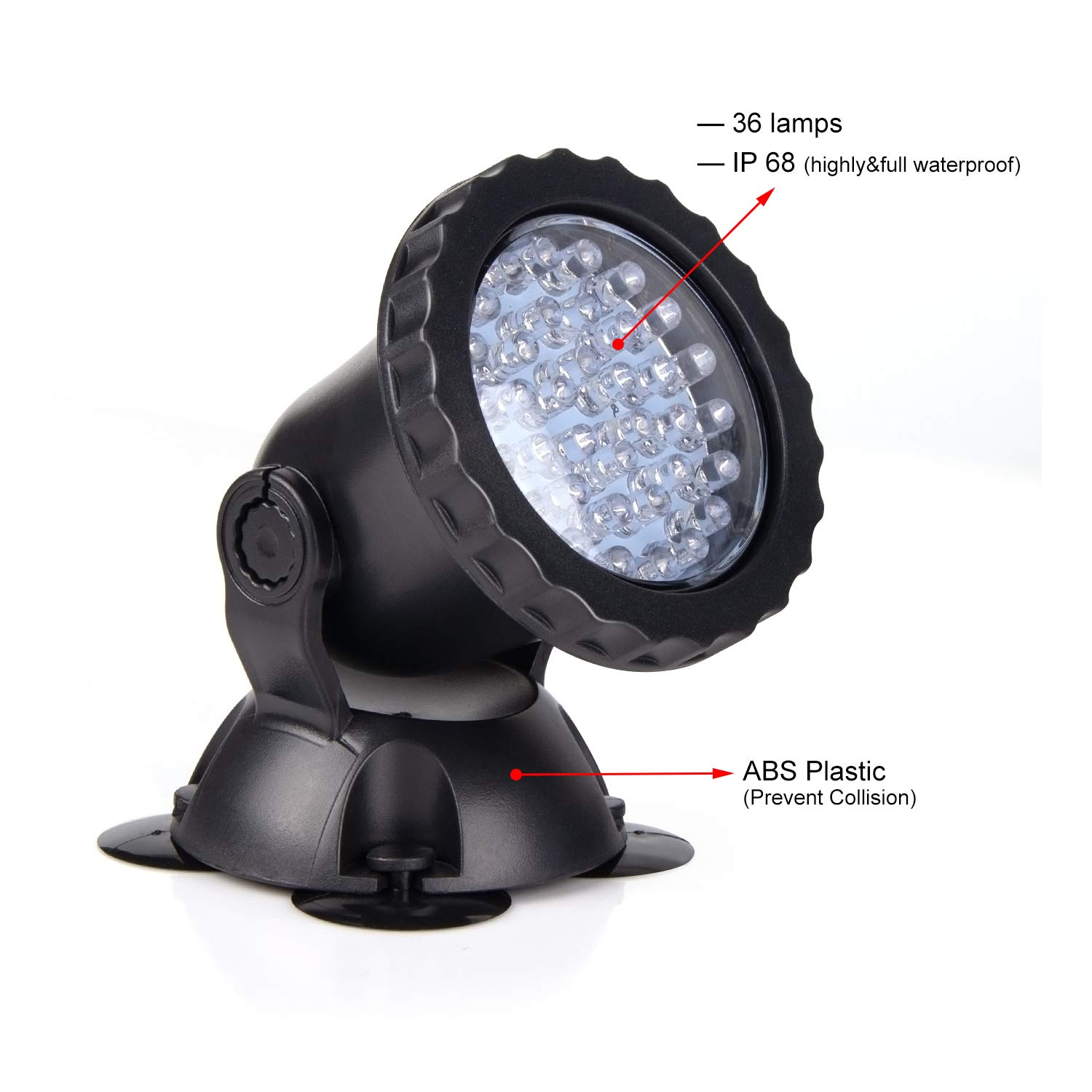 Luces de estanque que cambian de color, luces LED subacuáticas, luces de estanque, IP68, focos sumergibles impermeables, multicolor, regulables, juego de 6