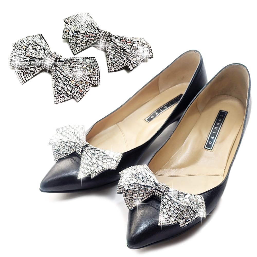 MIKA & MAYA Shoe Clip, Shoe Clip, Formal Shoes, Accessories, Ribbon, Acrylic, Rhinestone : Clothing, Shoes & Jewelry