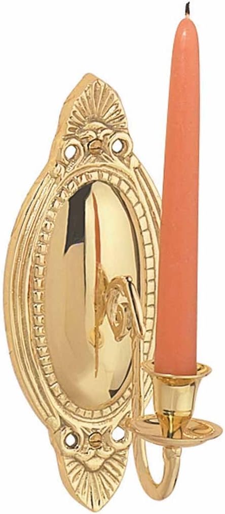 Renovator's Supply Brass Wall Sconce Candle Holder Vintage Victorian Set Of 2: Home Improvement