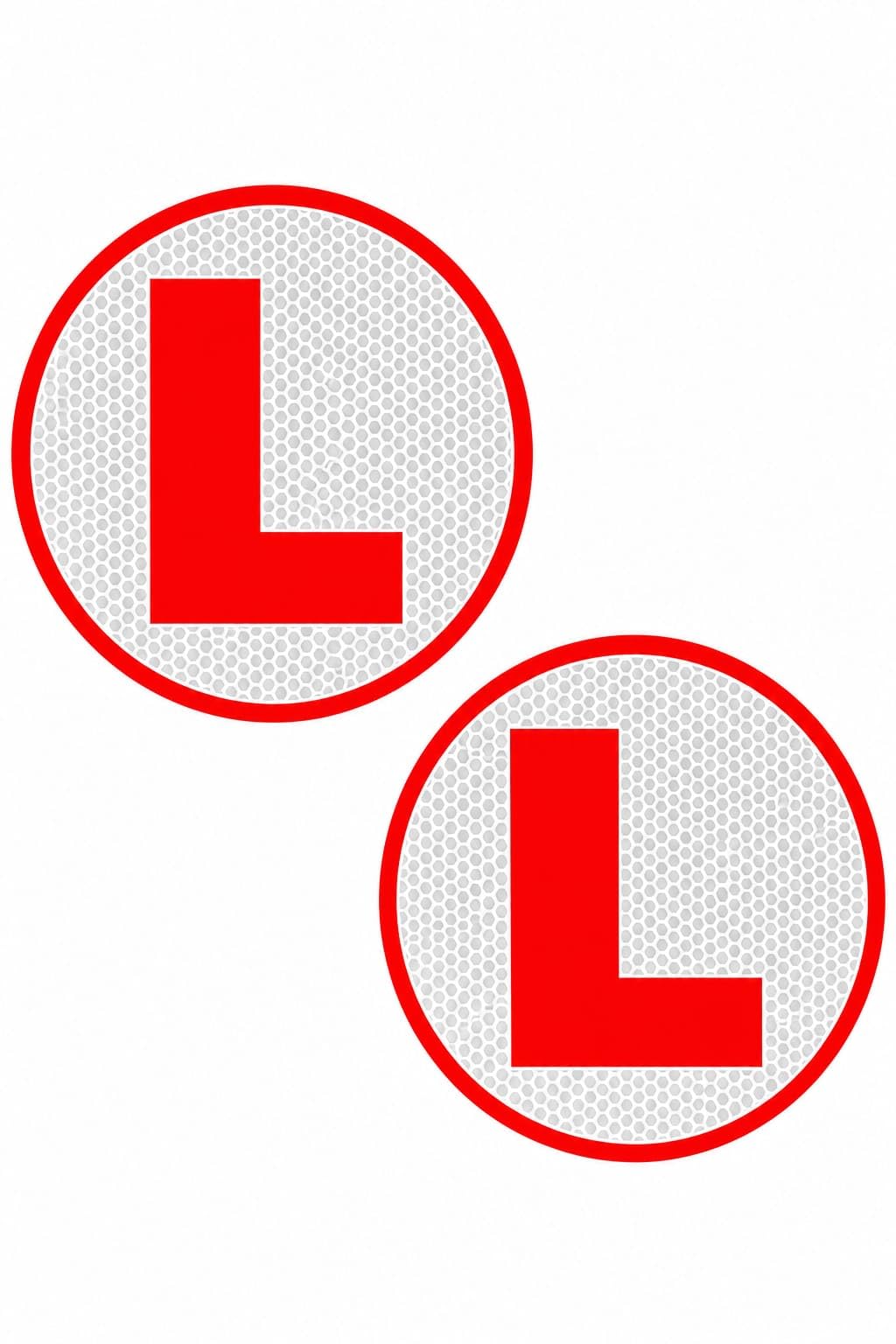 RATHNA Reflective L Sticker for Learning Driver, 15cm x 15cm, 2pcs, Style 1 | Waterproof, Board Sticker for Car, Easily Removable Material-image-19