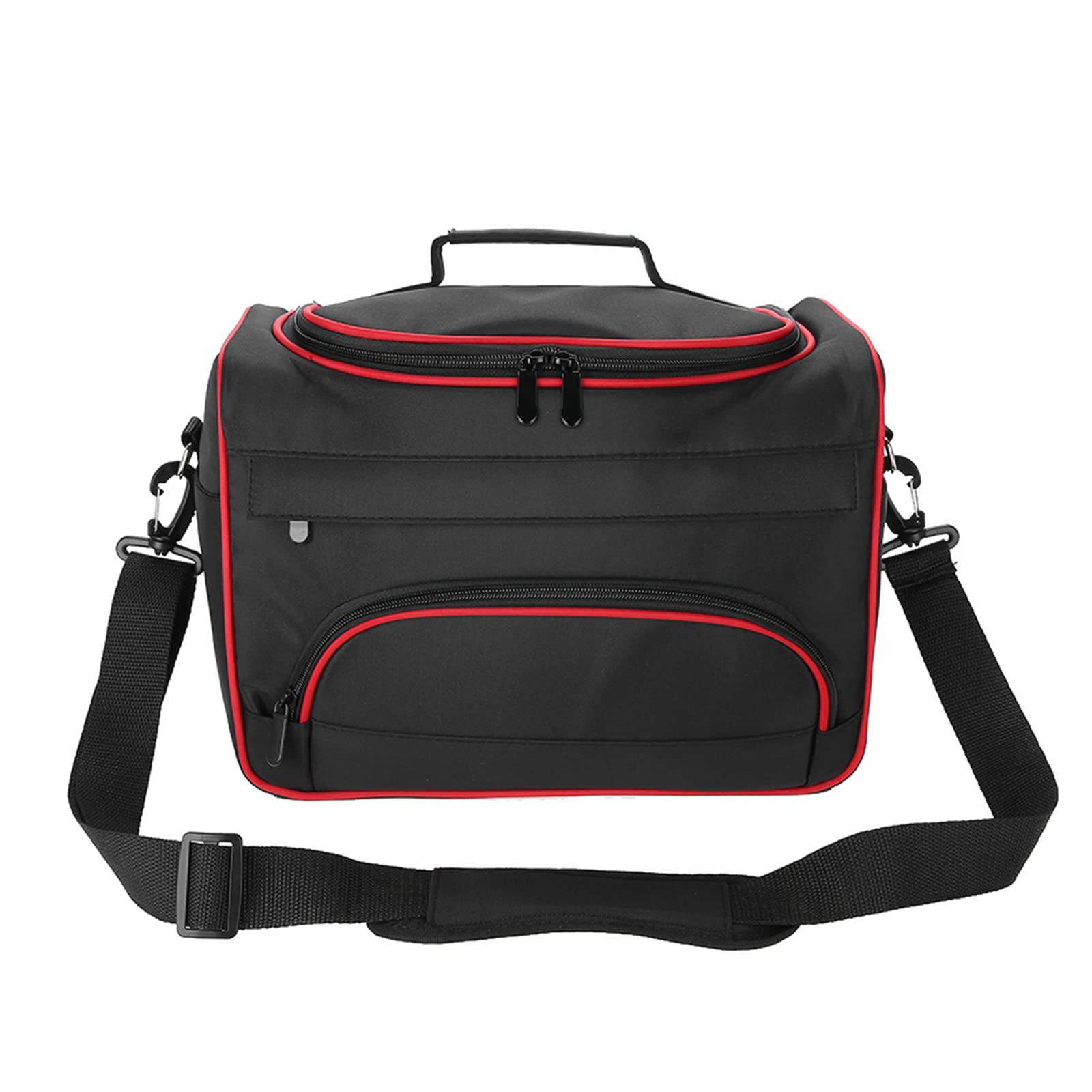 Borsa da parrucchiere per salone di grandi dimensioni, multifunzione, con tasca multipla per pettine da barbiere, forbici e clip, Nero , moda