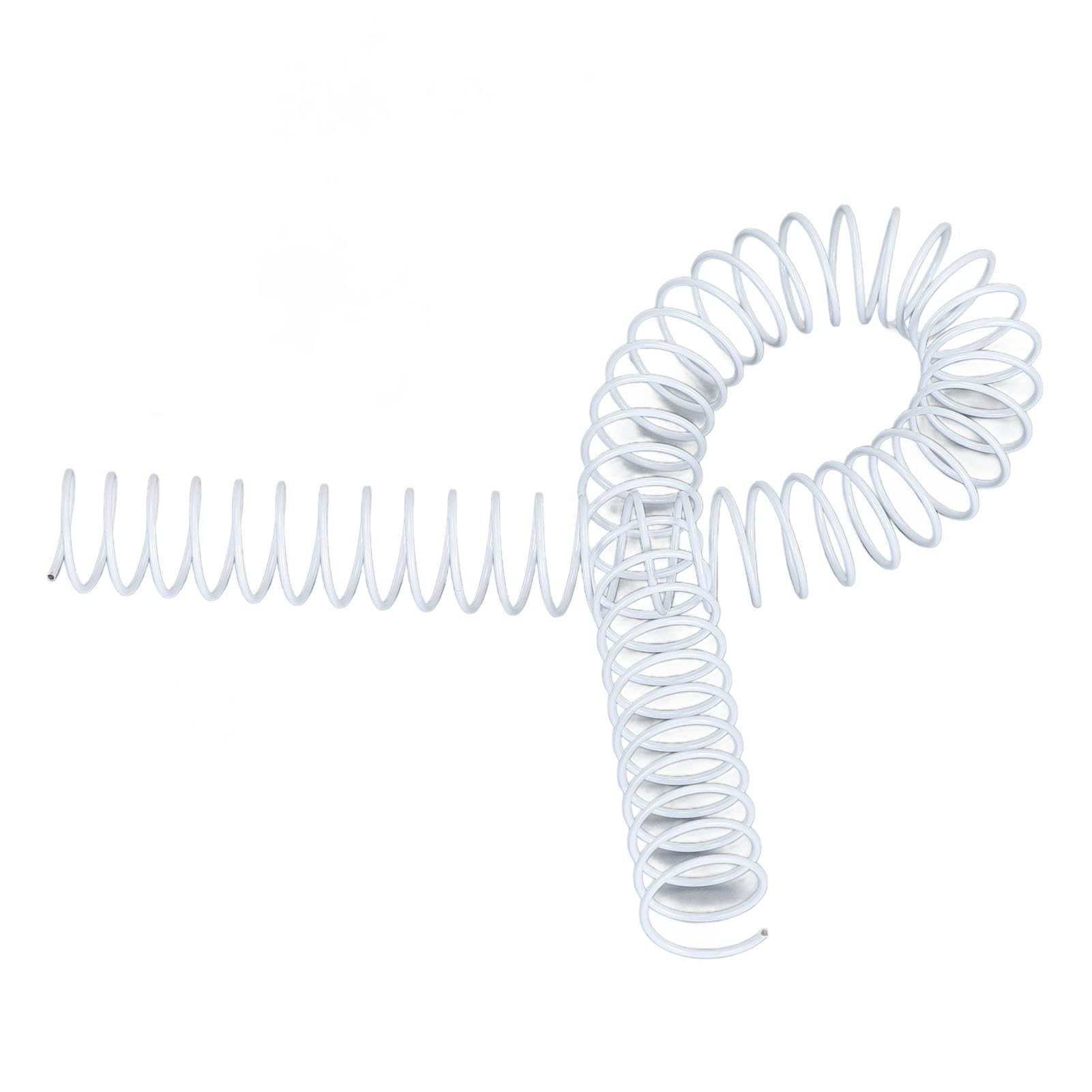 Ausla Spiralbinderücken, Metall-Einzeldraht-Bindespulen, 16 Mm, 48 Schlaufen, 4 1 Teilung, Fasst 140 Blatt für Schulberichte, Präsentationen, Dokumentenbindung (WHITE)