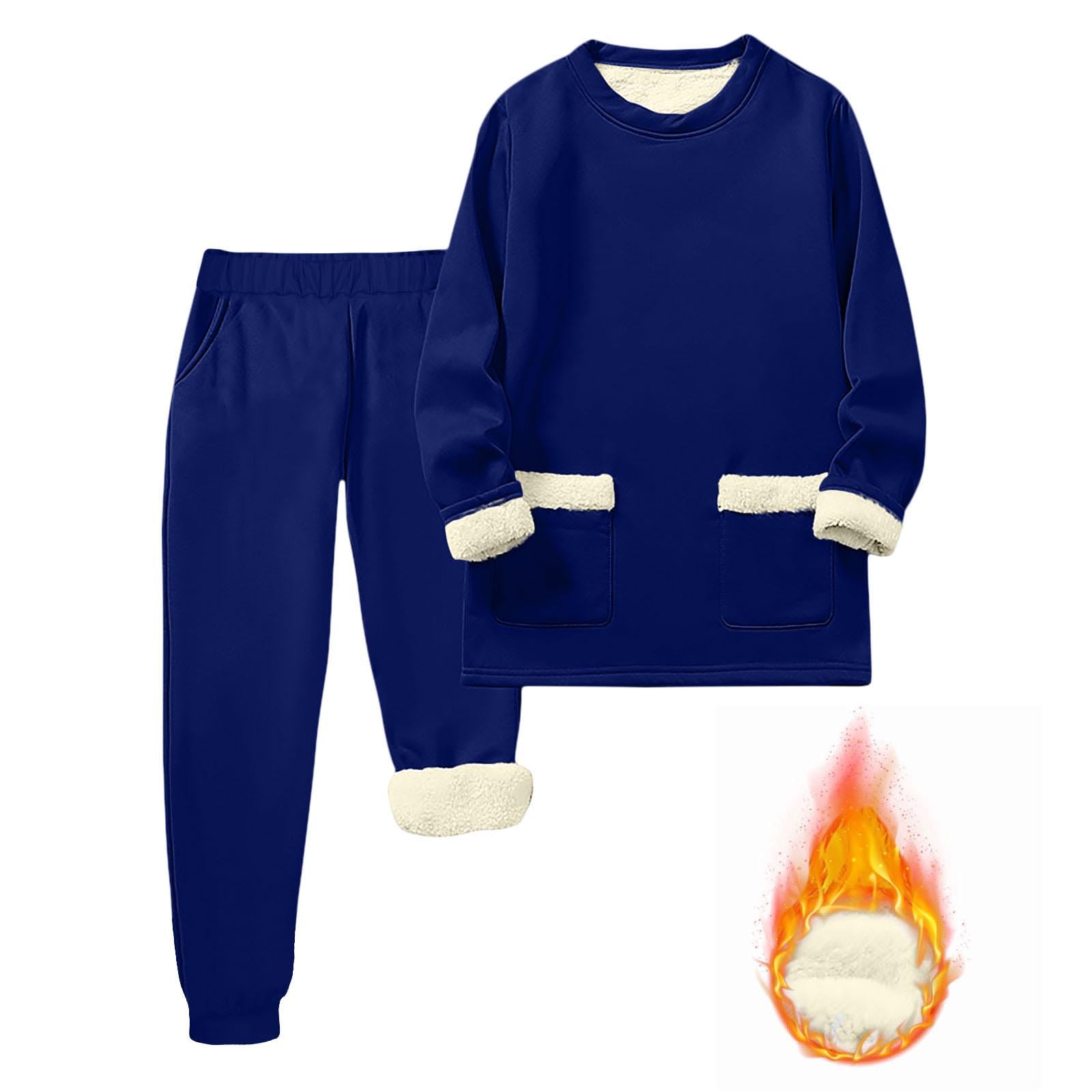 Tuta Uomo Felpa e Pantaloni Set Completo Sportivo Casual in Cotone Pile