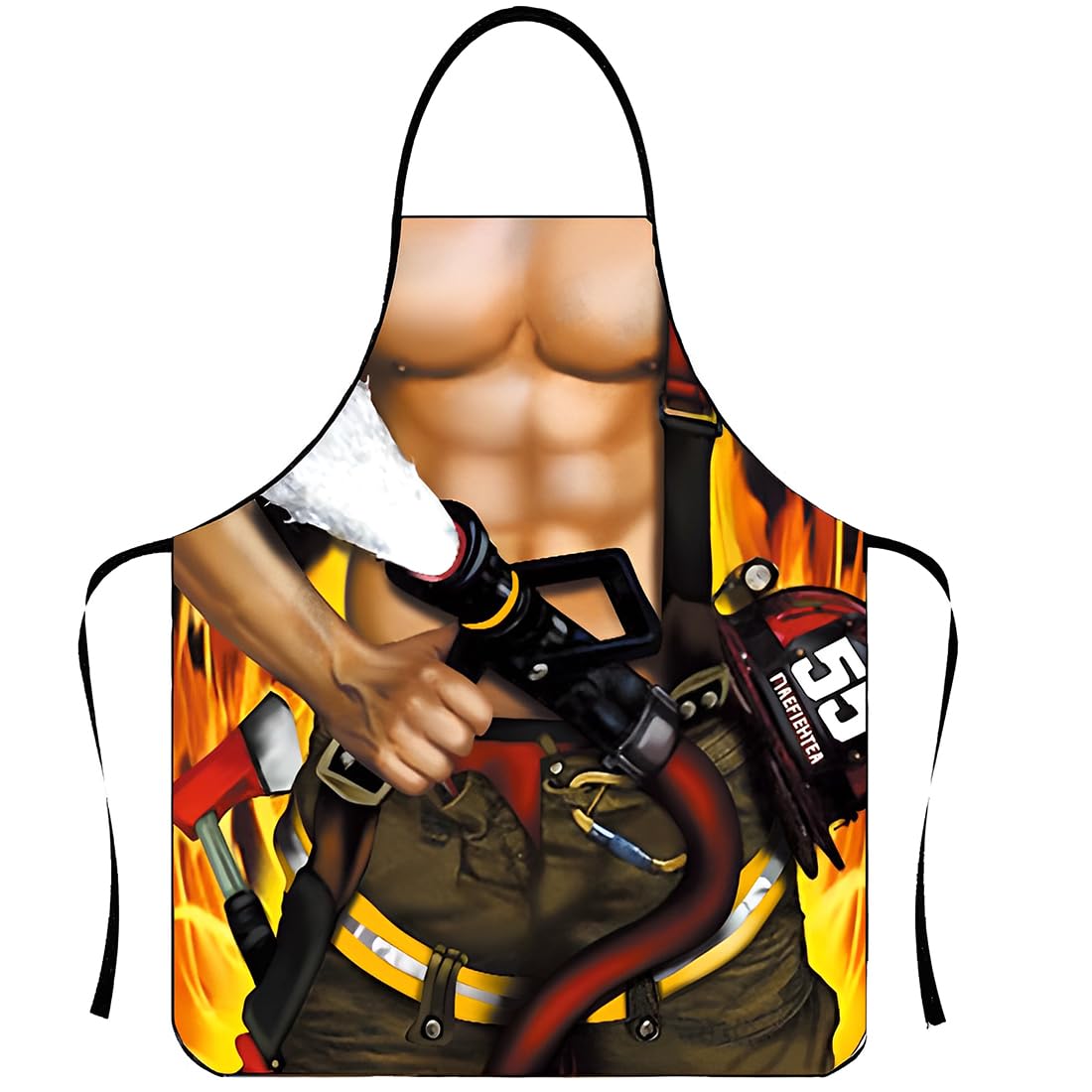 KOQAIIZ Delantal cocina, Delantal de Cocina Hombre, Hombre musculoso, bromas divertidas regalo para decoración divertida despedida soltero