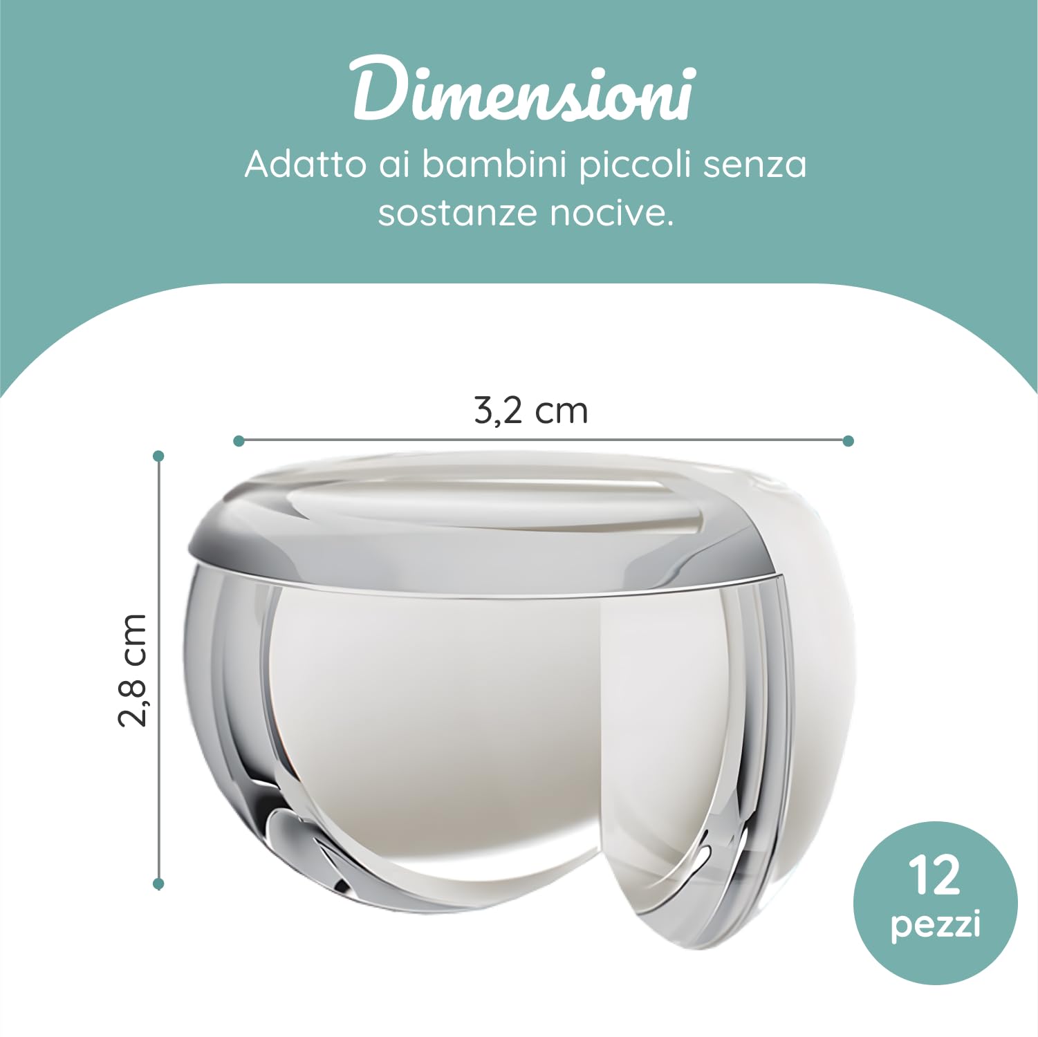 BEARTOP Protezioni per Angoli - Adesivo Forte - Protegge Bambini e Anziani - Rimozione senza Residui - Trasparente e Discreto - Protezione per Tavolo