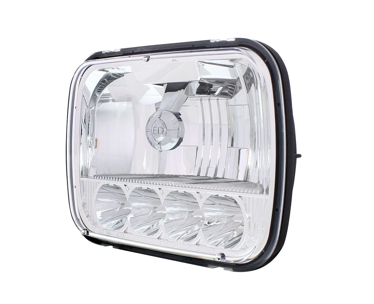 CTW ULTRALIT - 5 High Power LED 5" X 7" Crystal Headlight - High & Low Beam