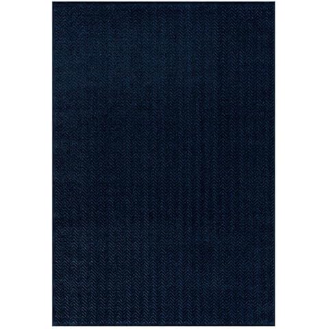 Alfombra de salón moderna azul 140x200cm Cover