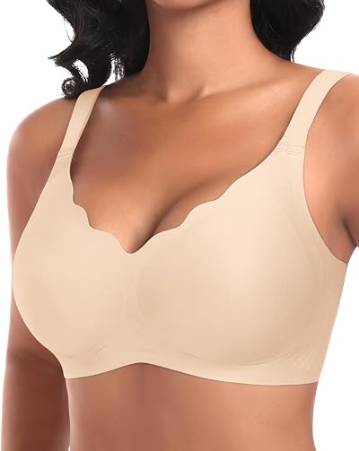 Ganado Wireless Jelly Bra for Women Seamless Support Bras