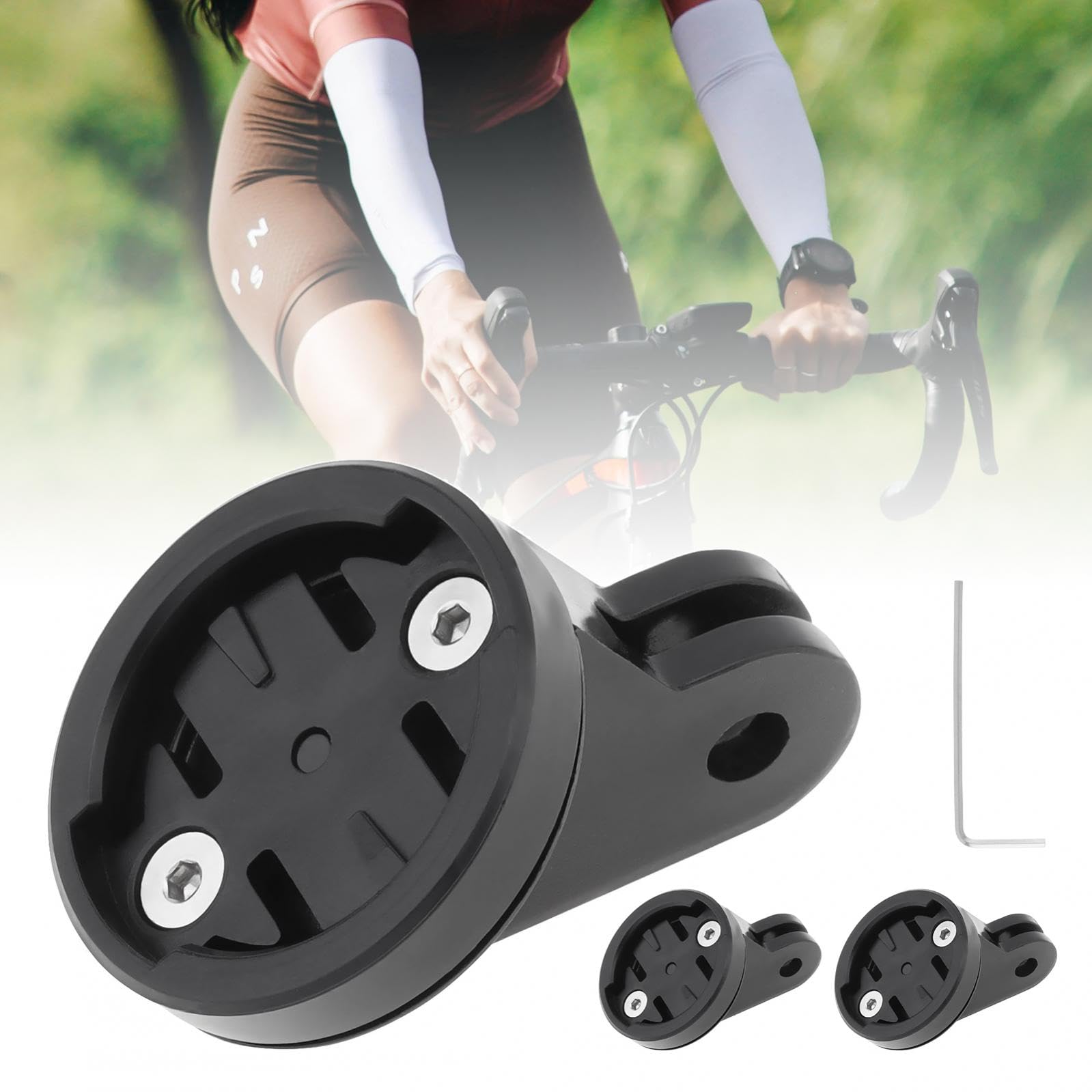 Tobefore 3 Pcs Bike Combo Mount Camera Adaptor Mount Computer Base Kit Cycling Top Mounts Bike Computer Camera Mounts Compatible for Garmin GoPro, Garmin Varia,GoPro to Garmin