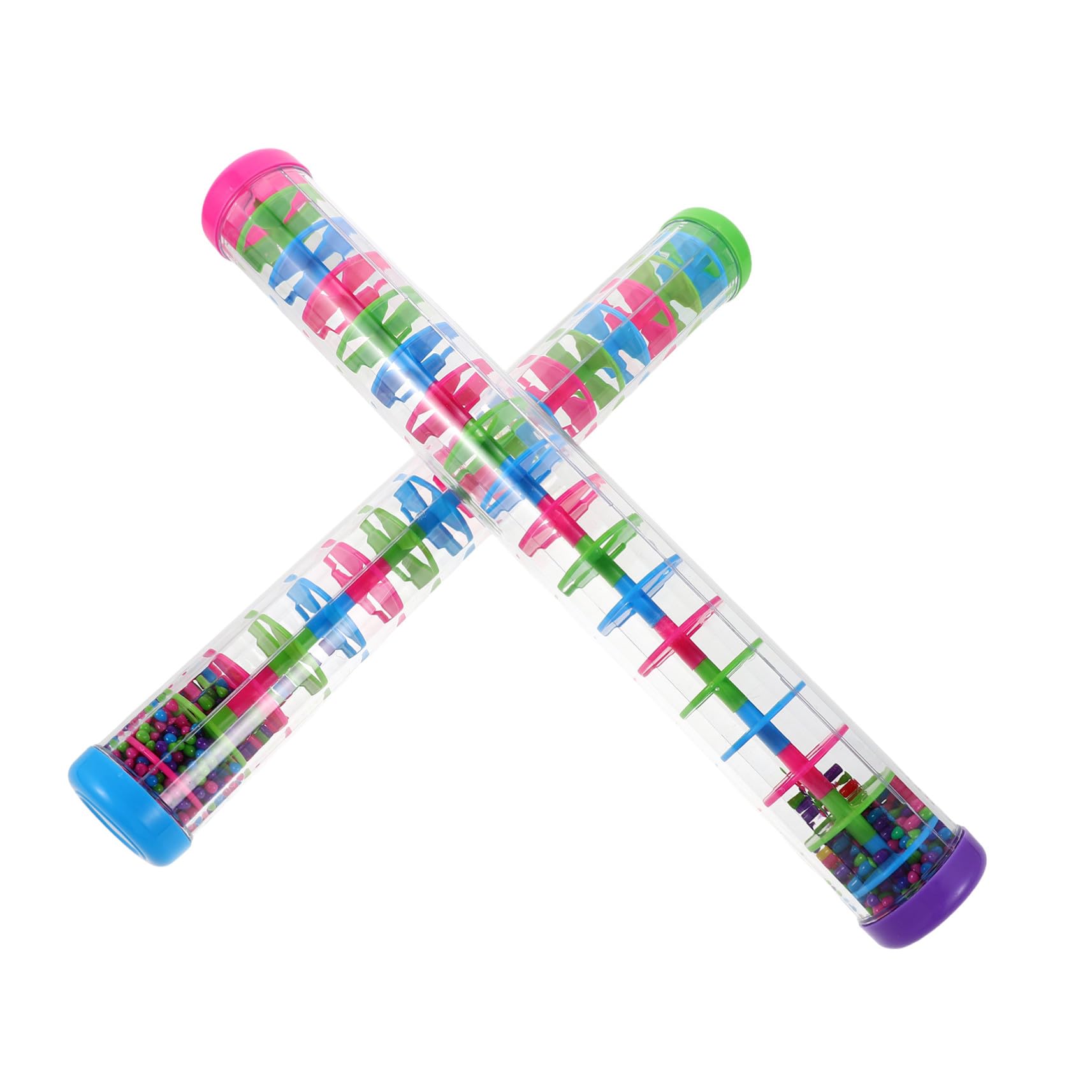 Bâton de pluie plastique robuste instrument de percussion sensoriel pour bébé