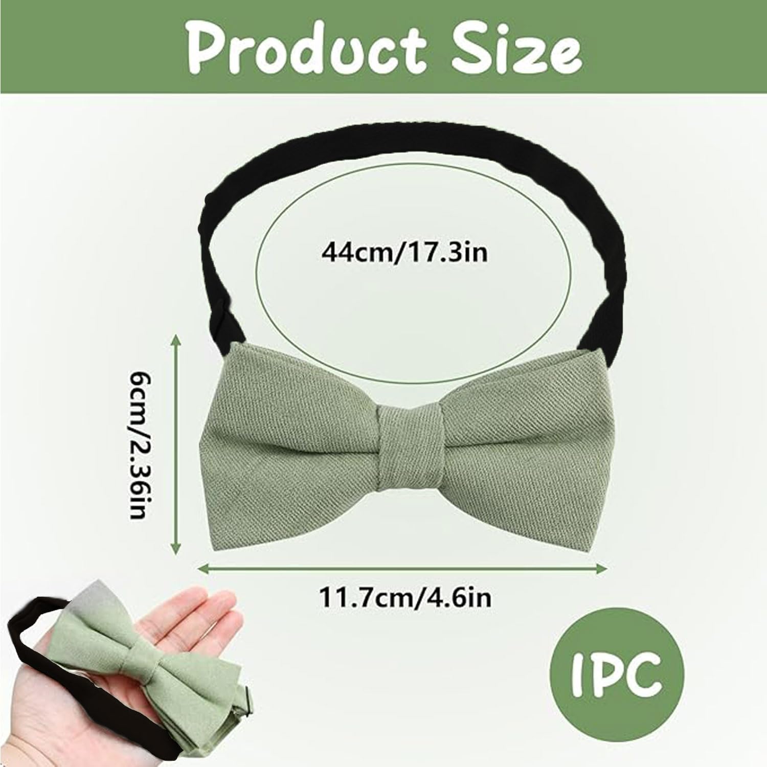 Papillon Verde Pisello Lavorato A Maglia | Disponibile! | Tailor Toki