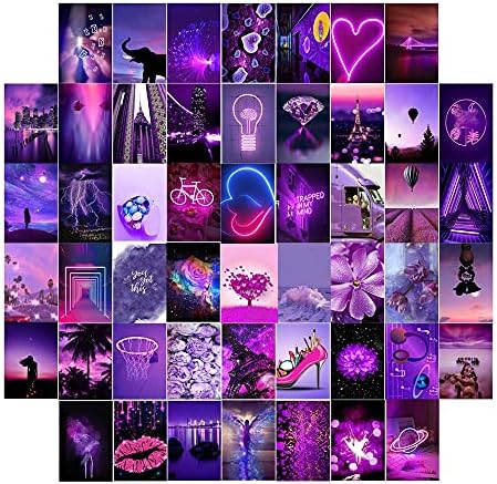 50PCS Wall Collage Kit Aesthetic Picture Room Decor Wall Art Prints Kit Album Covers Retro 80s Aesthetic Posters Unique Indie Dorm Photo Display for Room Decor (Green)