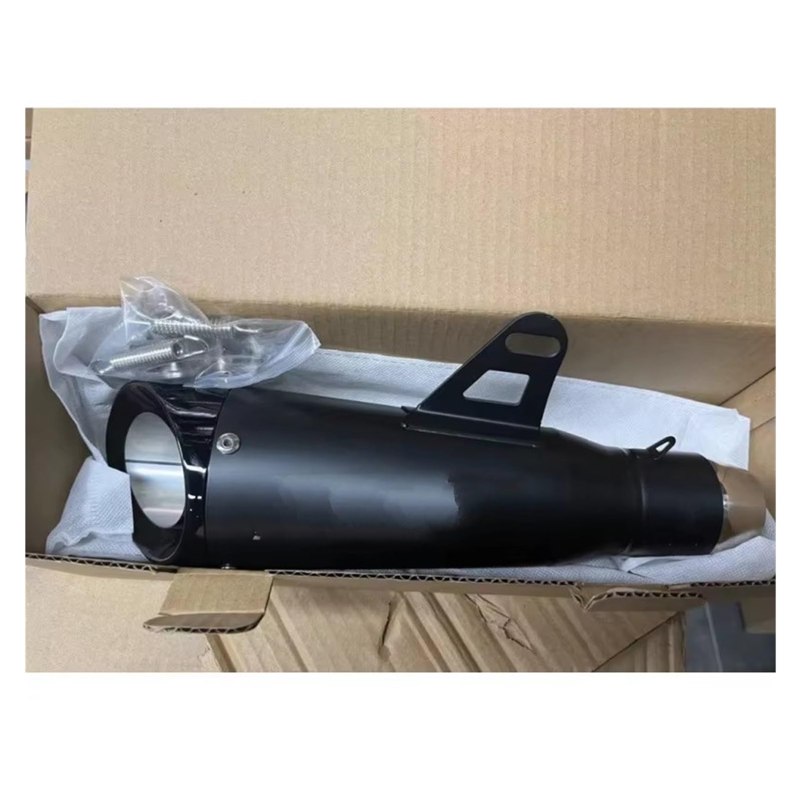 silencioso escape moto Para Ninja Para Z250 R25R3R6 MT0709 | Garganta de cola de eape de doble capa con sonido fuerte(H 61mm)