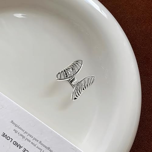 Miniatura 89 de 925 Sterling Silver Ring Minimalist Adjustable Rings Band Handmade Rings for Women Girls