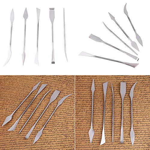 7pc Stainless Steel Wax Carver Tool Set - Double Ended Spatula Pottery Ceramic Sculpting Tools