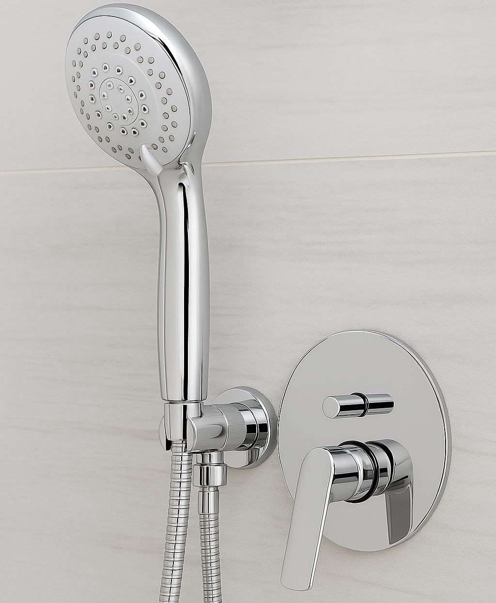 Design raccordo a parete con supporto doccia/attacco doccetta/doccia...