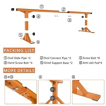 Amazon | MR スケートレール スケートボード スロープグラインド