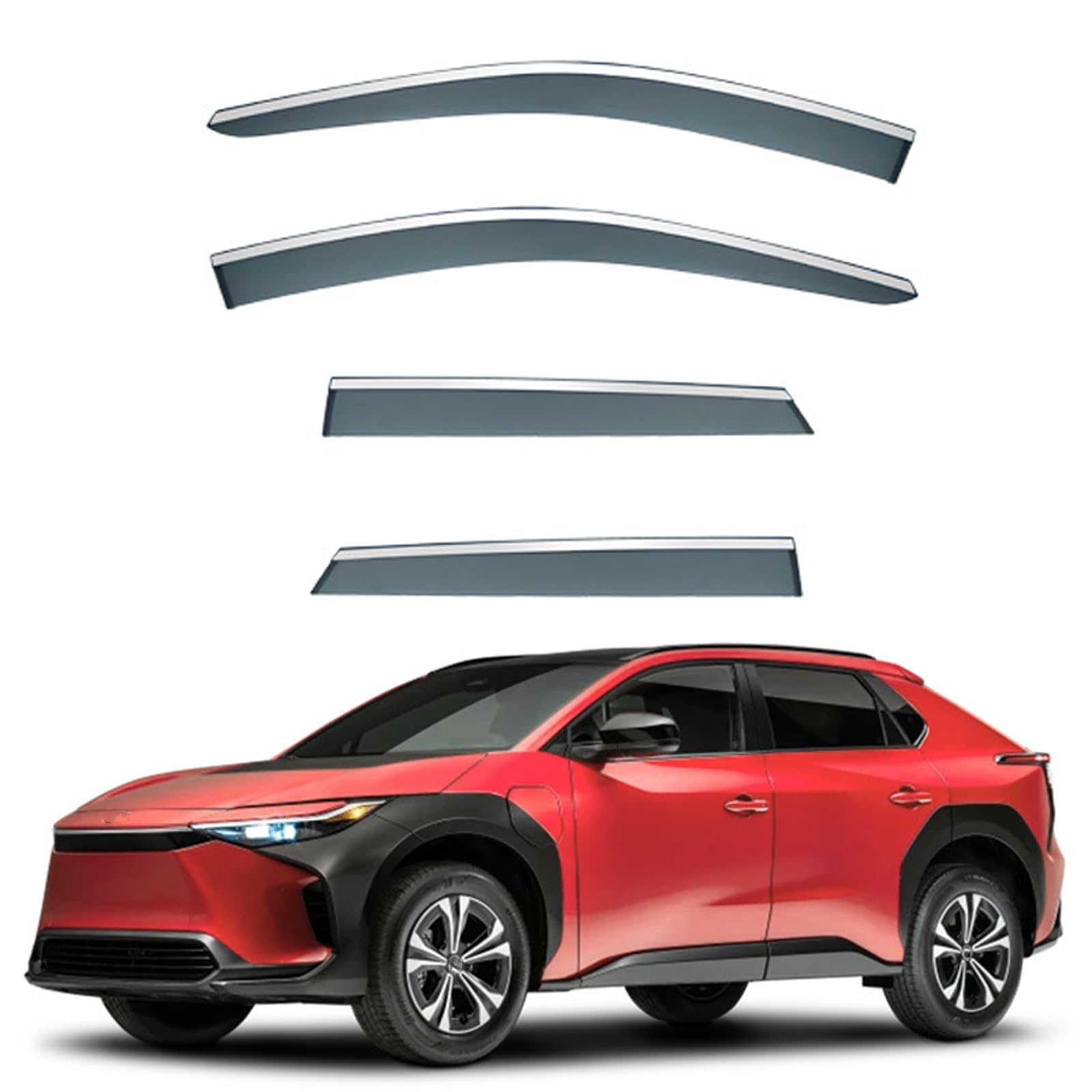 Xphong Car Wind Deflectors For Toyota Bz4x Mk1-Ea10 2022-2025,Rain Deflectors,Premium Wind Deflectors,Side Shatterproof Sun Visor