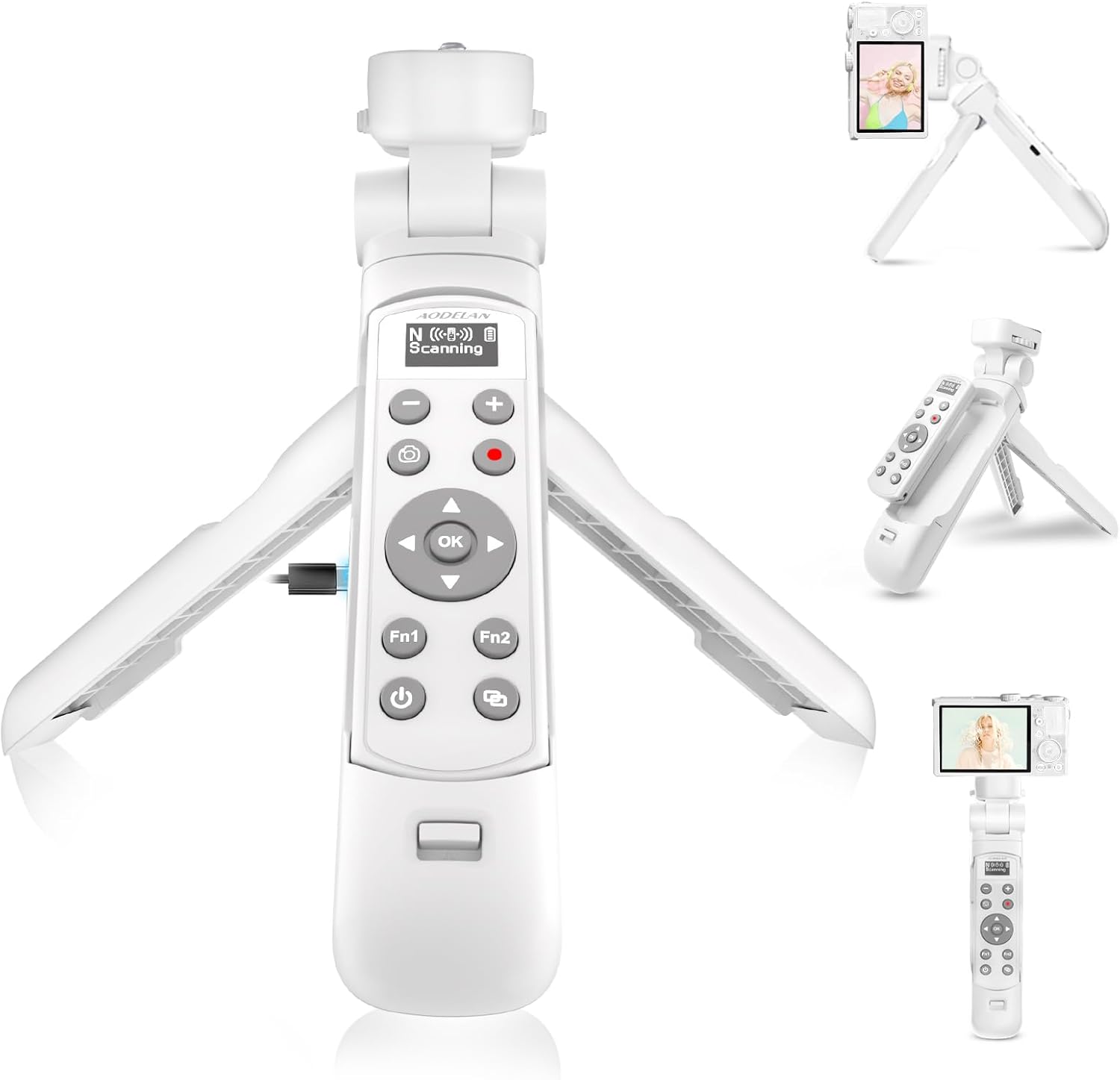 Wireless Rechargeable Camera Remote Control Shooting Grip Tripod with OLED Screen -Video, Zoom & Focus Control for Nikon COOLPIX B600, A1000, P1000, Z50, Z30, P950,Z6III,Zfc, Z5 Update Tripod for Nikon