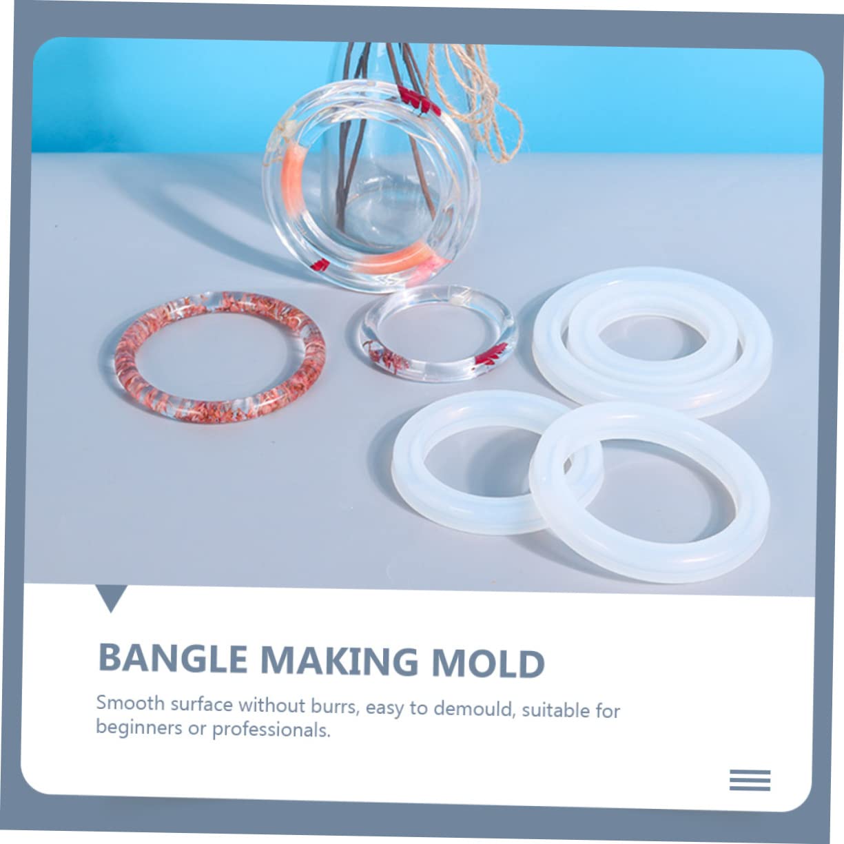 NUOBESTY 15piezas Moldes De Para Pulseras Moldes Para Bangle Diámetros De Manualidades Para Creaciones Personalizadas