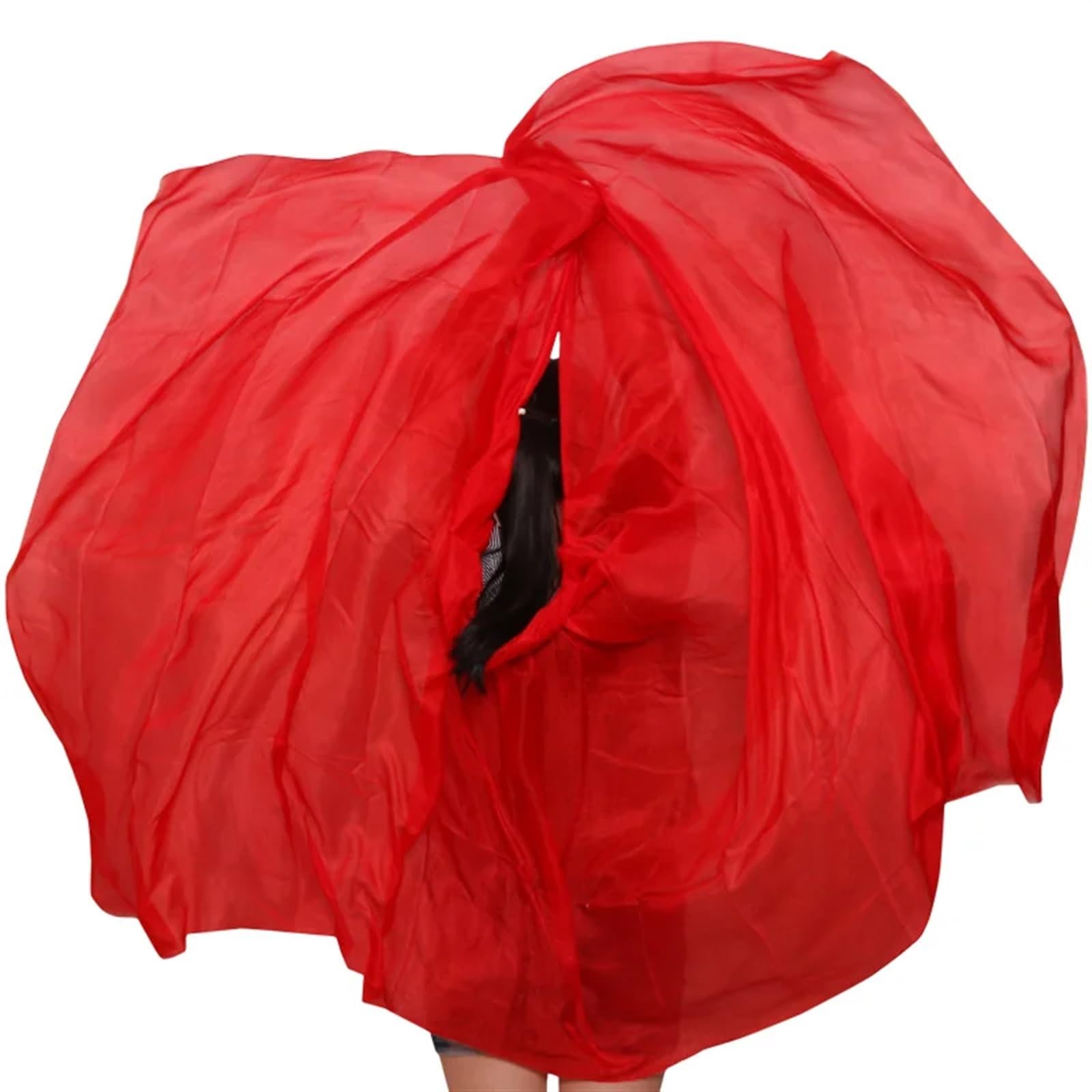 Bauchtanz Seidenschal Einfarbiger Seiden-Bauchtanz-Schleier for Erwachsene, Bauchtanz-Praxis, Seidenschal, 250 x 114 cm (Color : Sk008, Size : 250X114CM)