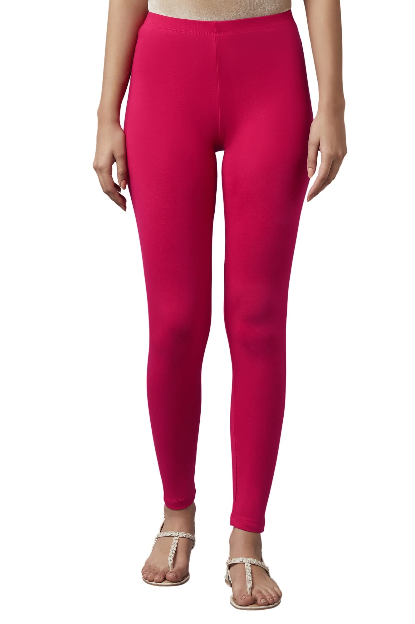 EllevenPink Cotton Lycra Tights