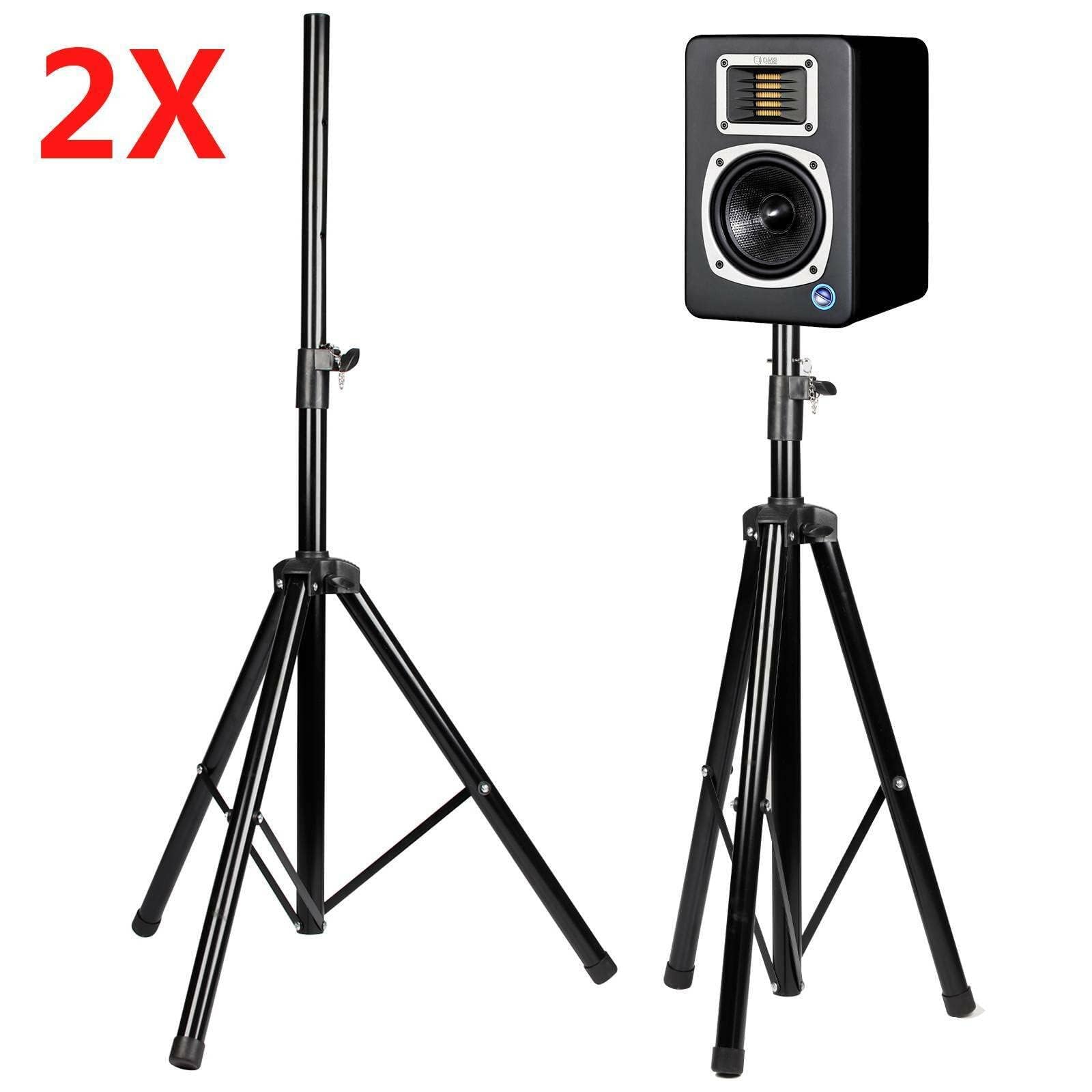 2er Set Lautsprecherständer, Höhenverstellbare Boxenständer 90–180 cm, Lautsprecher Stativ Hochständer Speaker Stand für Heimkino, Studio & Party