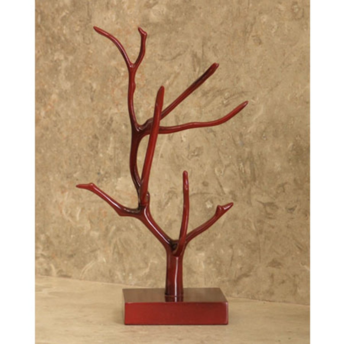 Wrapables Petite Magnolia Jewelry Tree, Red