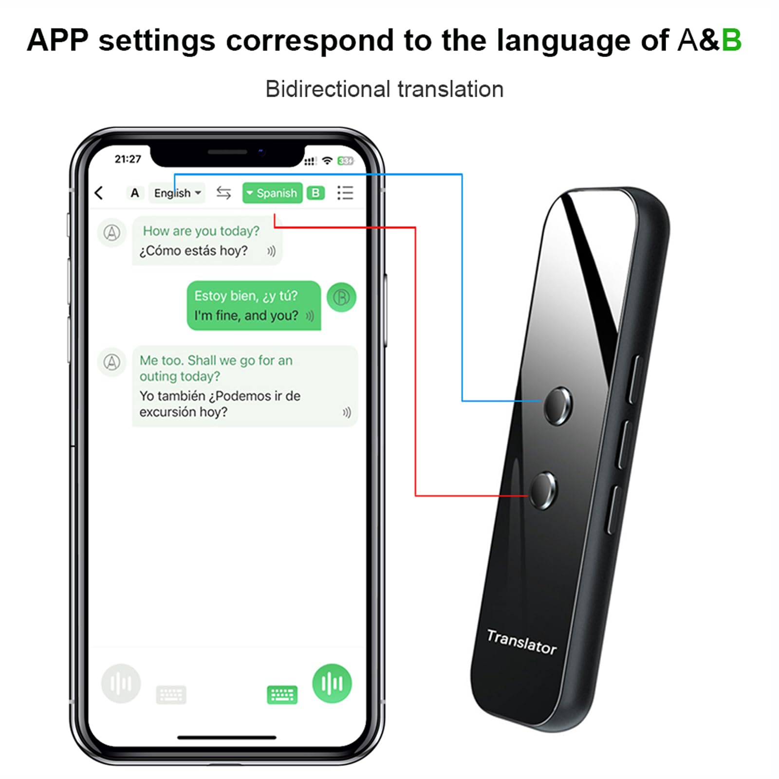 Amazon.com : Instant Language Translator Device, Real-time Two Way