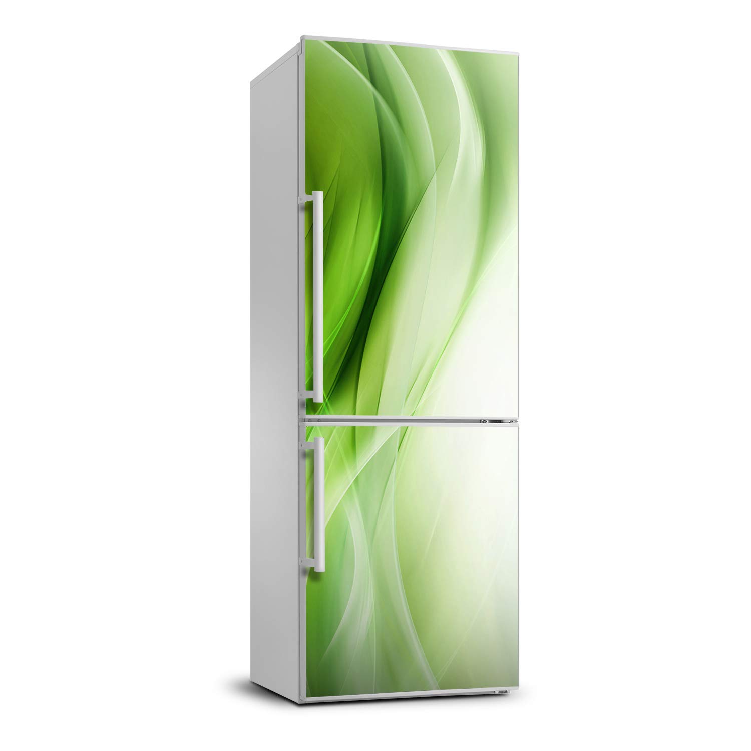 Autocollant frigo vagues vertes Tulup pour créer une ambiance nature en cuisine