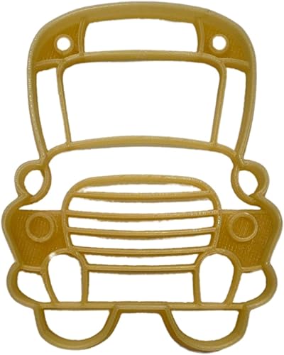 CORTADOR DE GALLETAS DETALLADO ESTILO DE LA VISTA DETALLADA DEL AUTOBÚS ESCOLAR HECHO EN USA PR4959