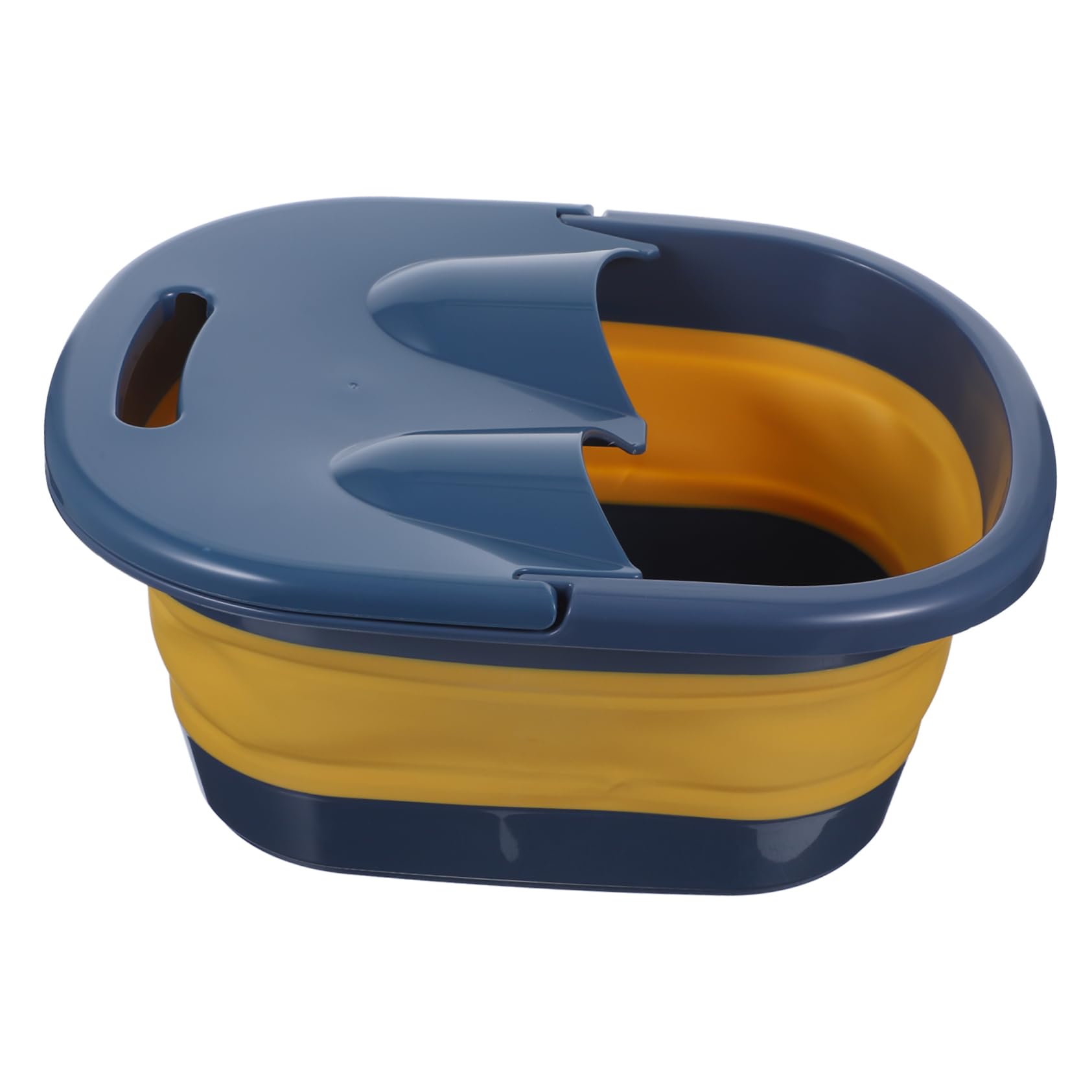 SHERCHPRY 1Pc Collapsible Foot Soak Basin Durable Portable Foot Bath Tub for Home Use Lightweight Folding Design with Massage Points for Relaxation and Hippo