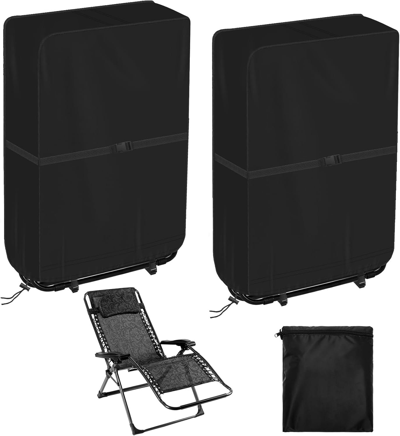 Amazon.com : 2 Pack Zero Gravity Chair Cover, COITEK 27.98" W x43.3" H ...