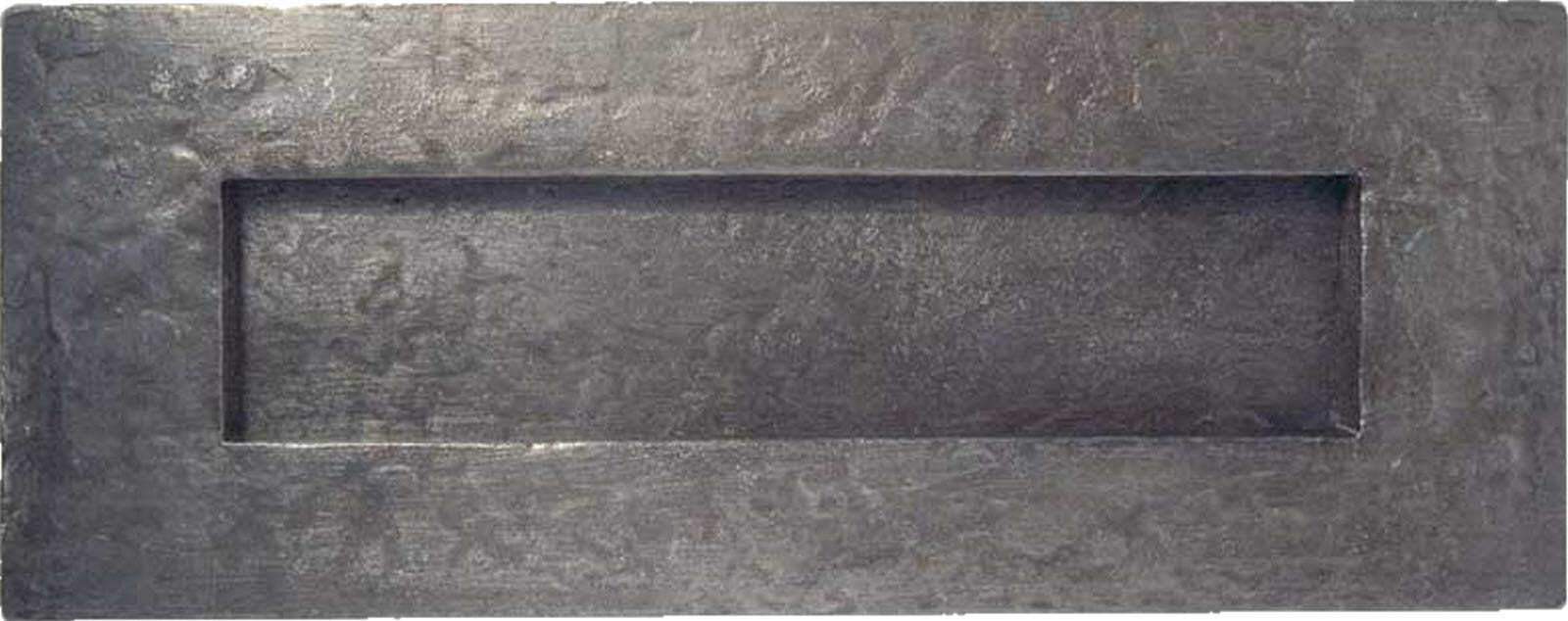 Frelan Lb7 Pewter Letterplate With Springs, 270Mm X 115Mm