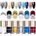 NICOLE DIARY 6Pcs Nail Stamping Polish Gold Silver White Black Red Blue Nail Plate Polish Varnish for Manicure Printing