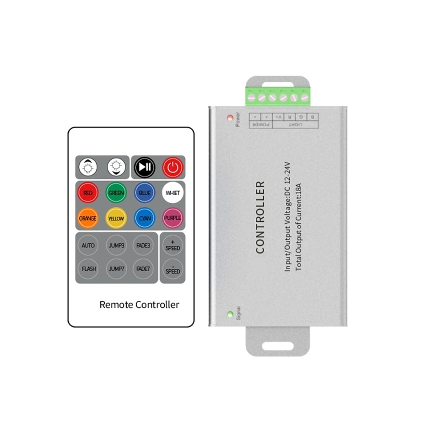 Aluminum Shell Controller PWM Low Voltage dimmer 12-24V