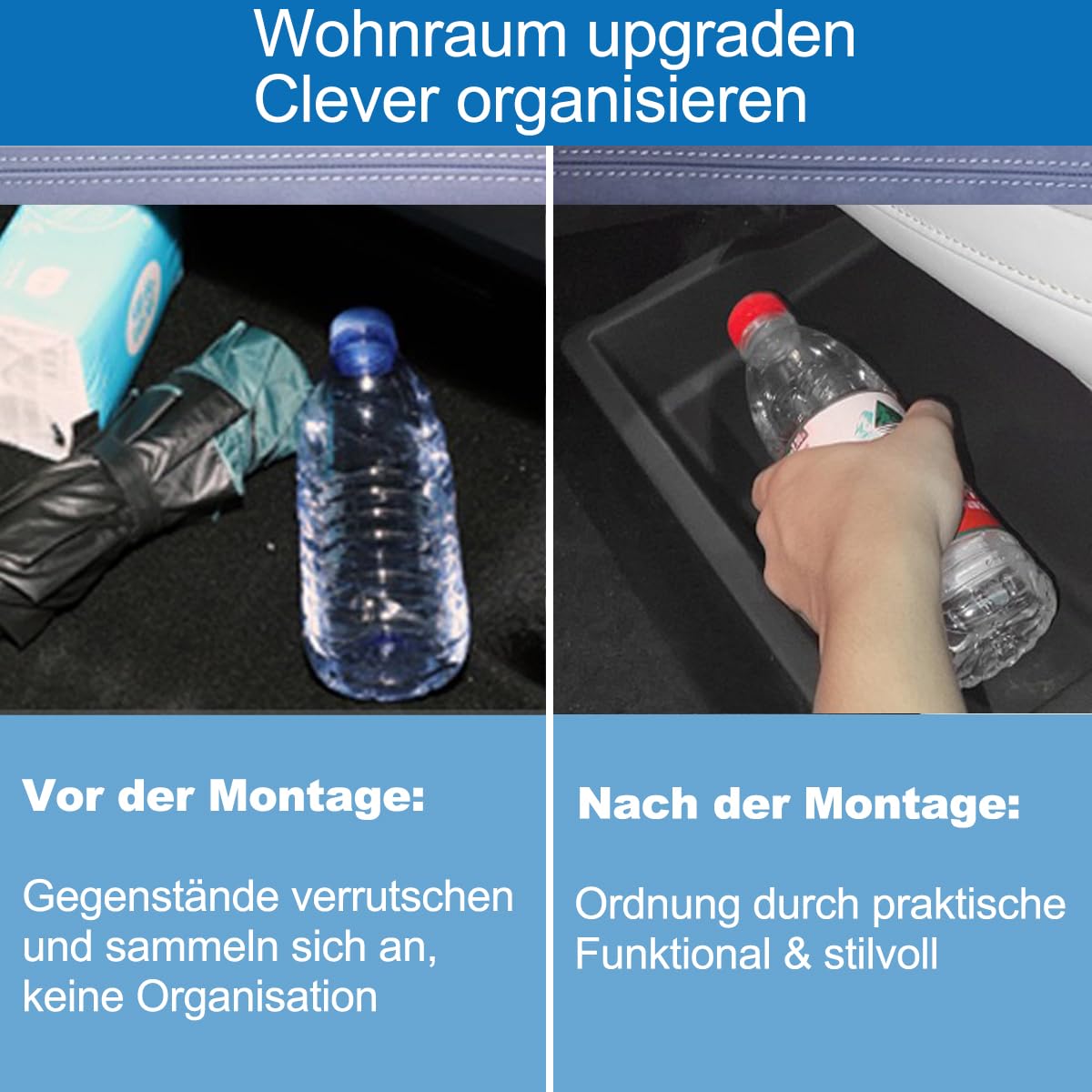 Unter Sitz Aufbewahrungsbox Kompatibel mit Xpeng G6 2023 2024 2025, für X Peng Organizer unter Vordersitzen