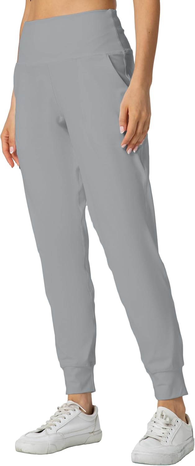 Rrosseyz Women's Joggers with Pockets Lightweight Soft Workout Athletic Pants for Camping Yoga Running