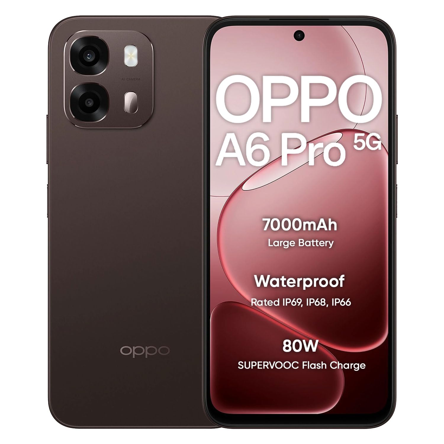 OPPO A6 Pro 5G Smartphone 8+256GB, Cappuccino Brown-image-10