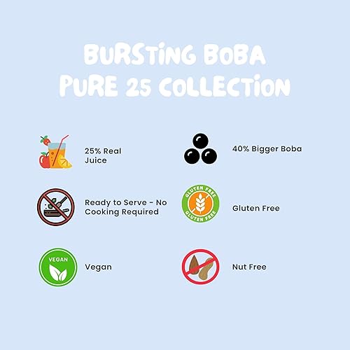 Miniatura 2 de Bossen Bursting Boba Pure25 (arándano, 30 libras (paquete de 4))
