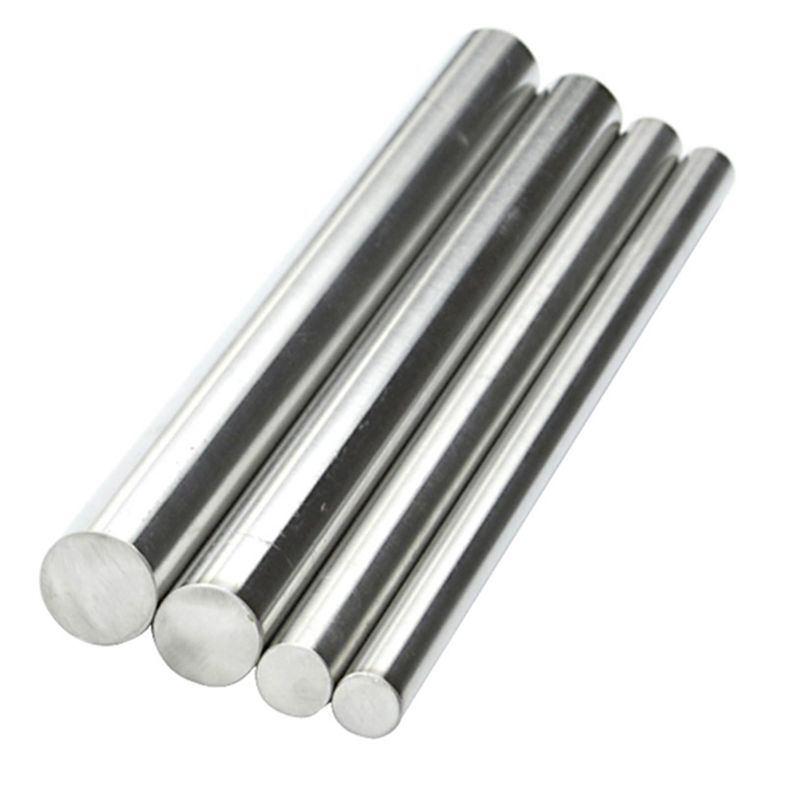 Pręty prętowe z litego stali nierdzewnej 304, 1 sztuka stalowego pręta o średnicy 30 mm, długość 100/200/300/500 mm, okrągły wał liniowy (30 x 300 mm)