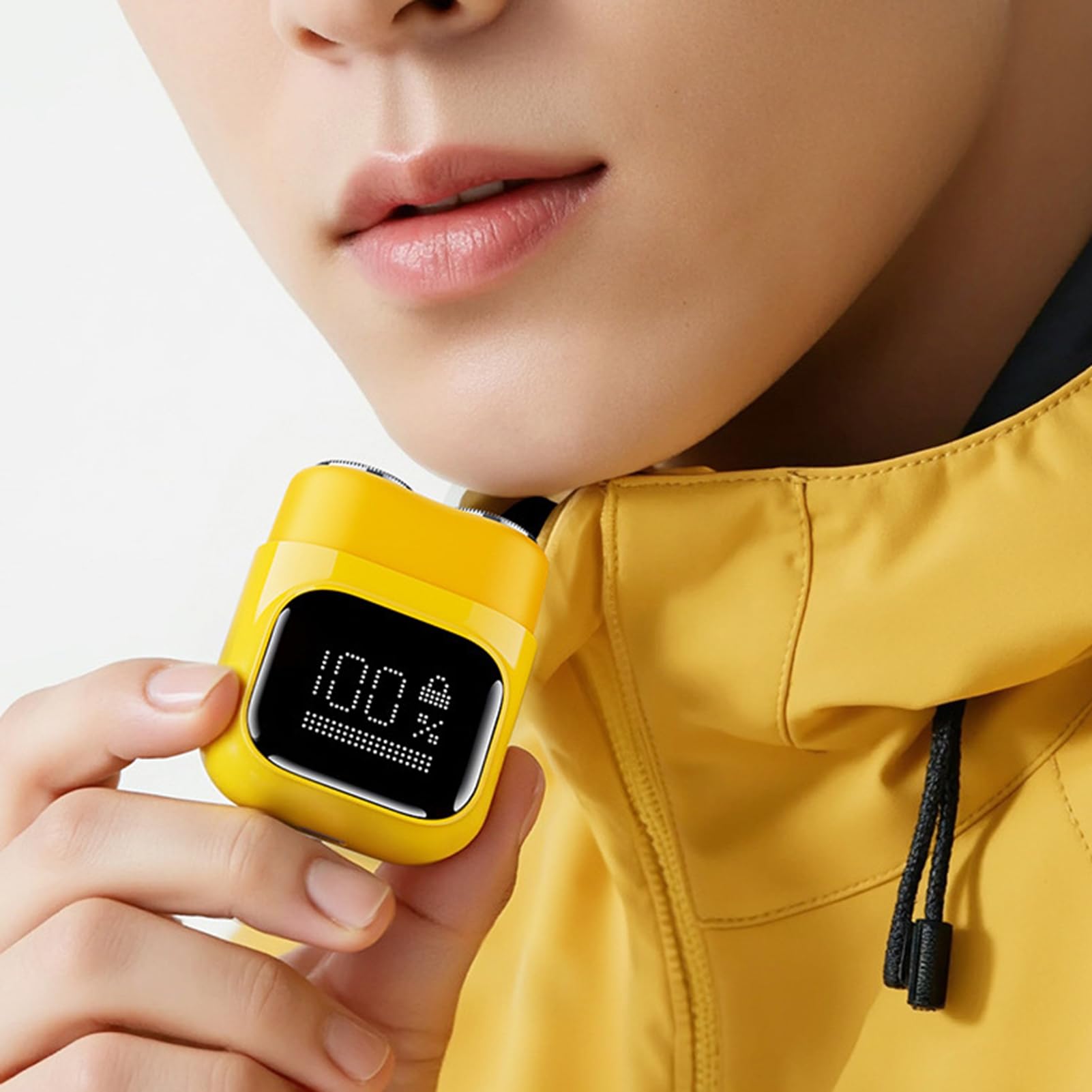 Sxhlseller Regolabarba Elettrico, Rasoio Impermeabile per Barba e Baffi con Display LCD, Kit Ricaricabile per Toelettatura da Uomo con Lavaggio Completo del Corpo, per Uso Domestico in Viaggio