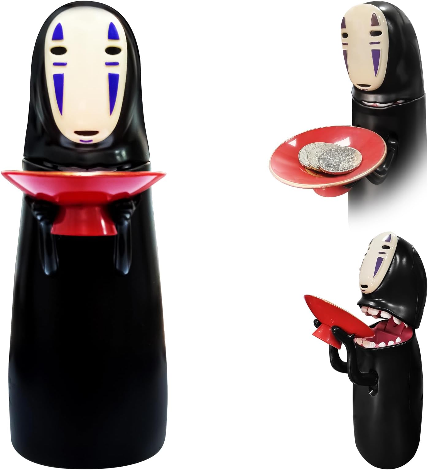 Salvadanaio Gatto Nero Kawaii In PVC | Portamonete Per Bambini, Regalo Compleanno E Natale - Foto 3