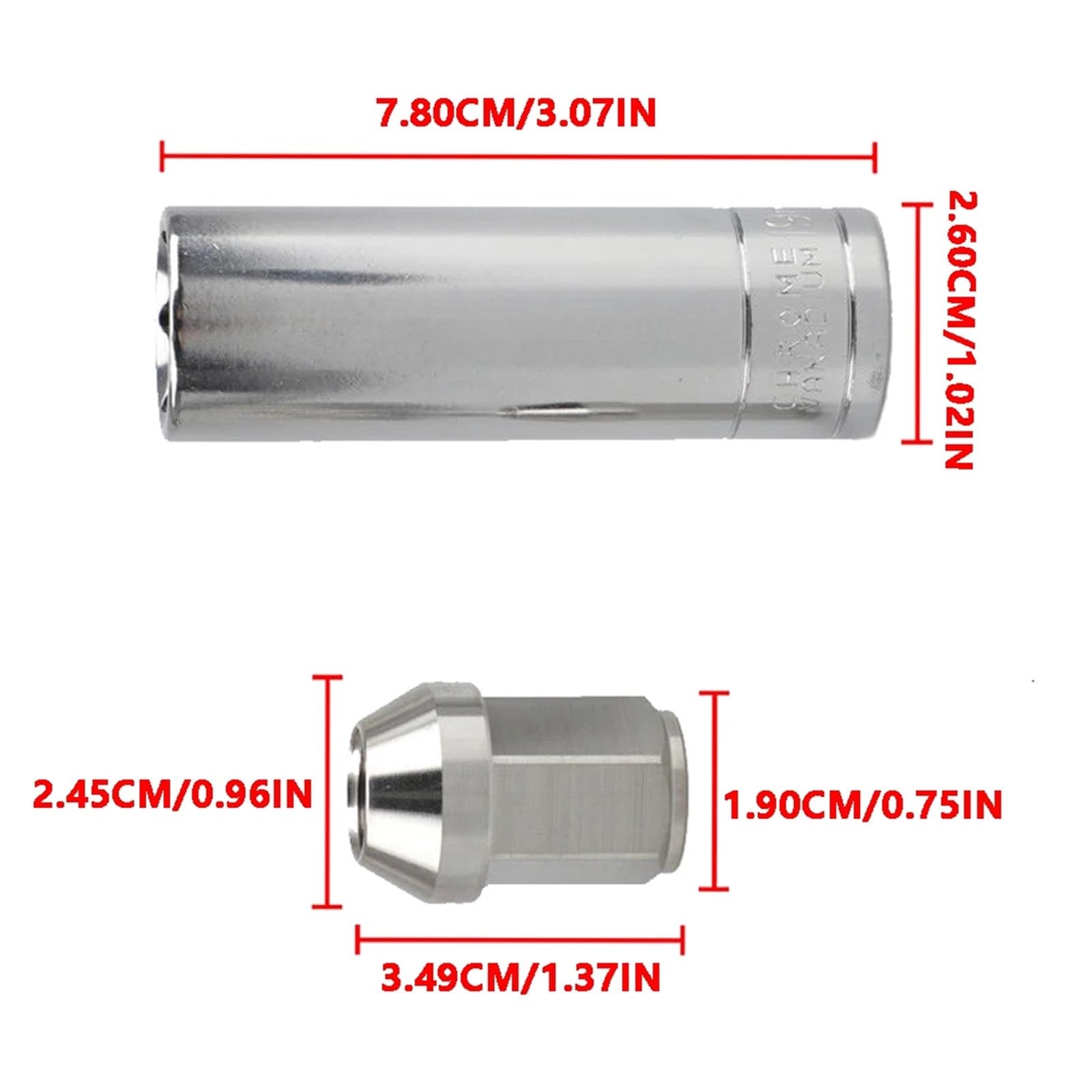 Radmutter 1 Satz Edelstahl-Rennradmuttern M12 *,25 Lug Hex Universal-Autozubehör