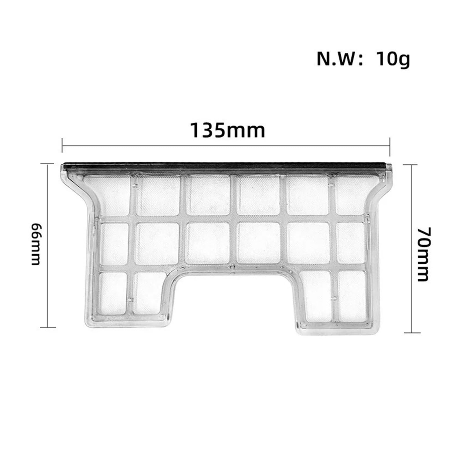 Módulo de trapeador con filtro de cepillos laterales de tela de trapeador de repuesto. Compatible con Narwal T10 J1 J2 YJCC001-1 YJC003, accesorios for aspiradora robot barredora, kits de repuestos fo