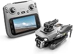 Neuf K19 MAX GPS Drone Professionnel 4K Caméra aérienne FPV Brosse Éviter l'obstacle avec grand écran télécommande pliant Drone, batterie double