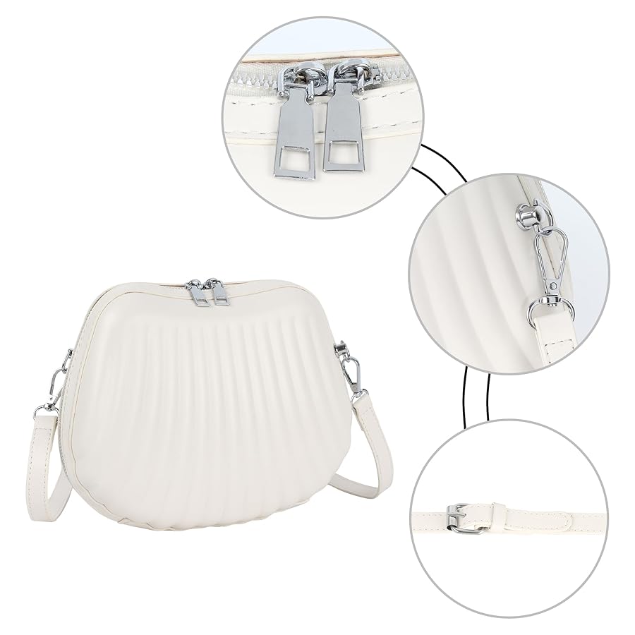 Hoce Women Seashell Shape Shouder Handbag Crossbody Bag