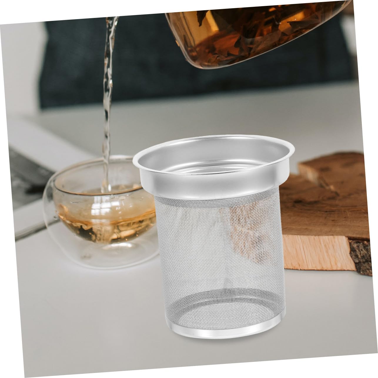 Colador De Té Forma De Tetera Infusor De Té De Acero Inoxidable Filtro De Malla Para Infusor De Metal Tetera